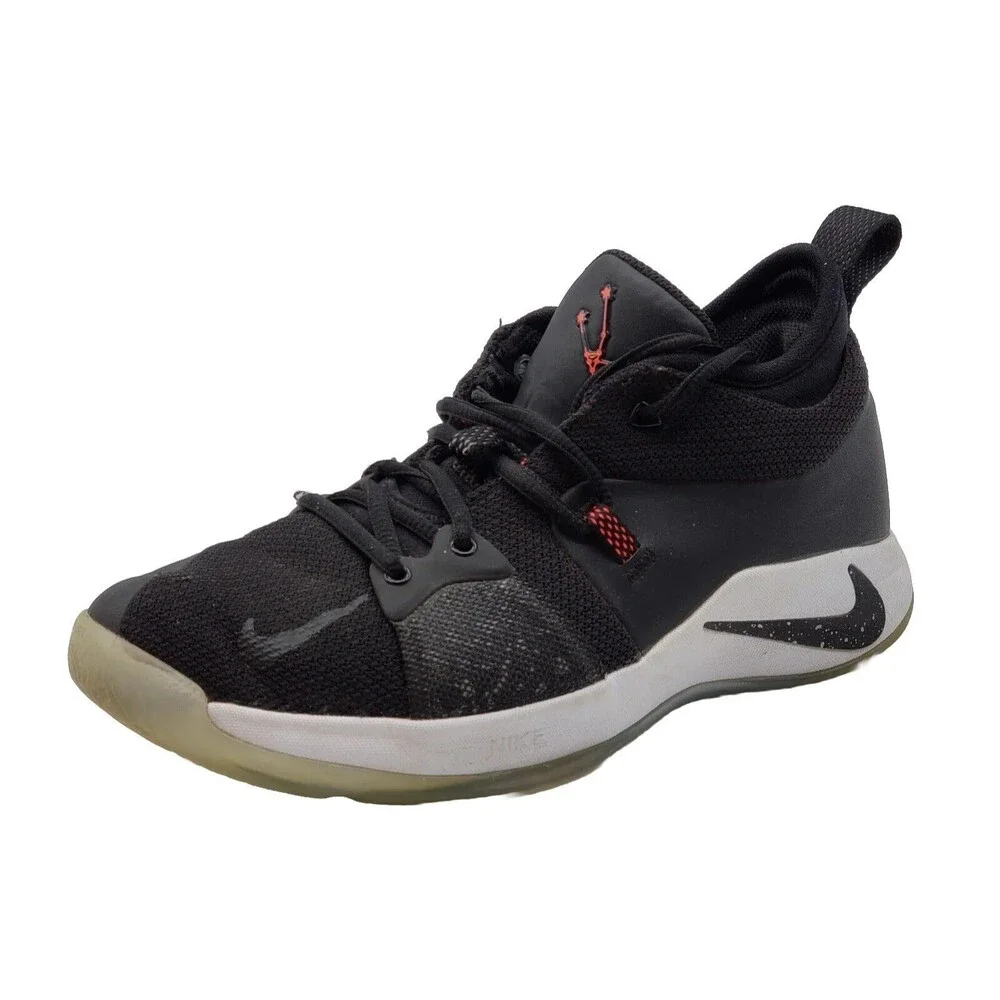 Nike PG 2 Taurus Black Solar Red Boys Size 7Y Basketball Shoes 943820-003 Paul G